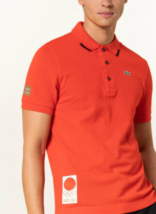 Lacoste Piqué-Poloshirt Herren, Orange