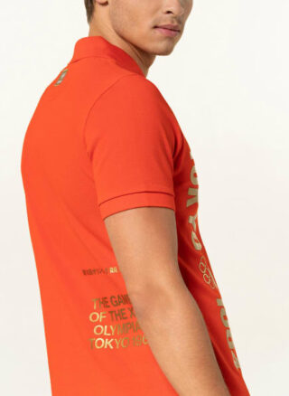Lacoste Piqué-Poloshirt Herren, Orange