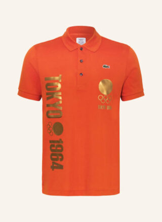 Lacoste Piqué-Poloshirt Herren, Orange