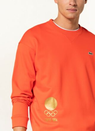 Lacoste Sweatshirt Herren, Orange