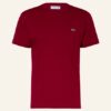 Lacoste T-Shirt Herren, Rot