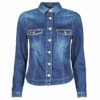 Le Temps des Cerises FLILLY00WL200 Jeansjacke Damen, Blau