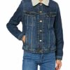 Lee Sherpa Jeansjacke Damen, Blau