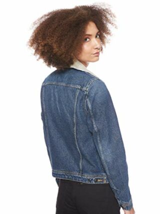 Lee Sherpa Jeansjacke Damen, Blau