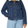Lee Sherpa Rider Jeansjacke Damen, Blau