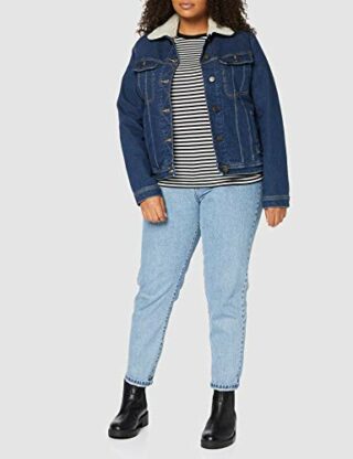 Lee Sherpa Rider Jeansjacke Damen, Blau