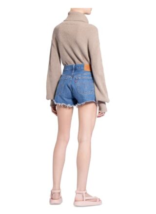 Levis 501 Jeans-Shorts Damen, Blau