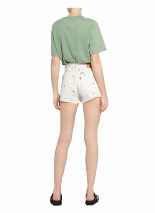 Levis 501 Original Jeans-Shorts Damen, Weiß