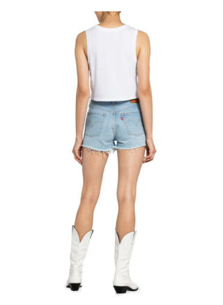 Levis 501 Original Short Jeans-Shorts Damen, Blau