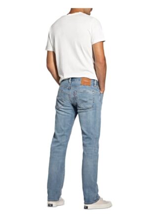 Levis 501 Original Straight Leg Jeans Herren, Blau
