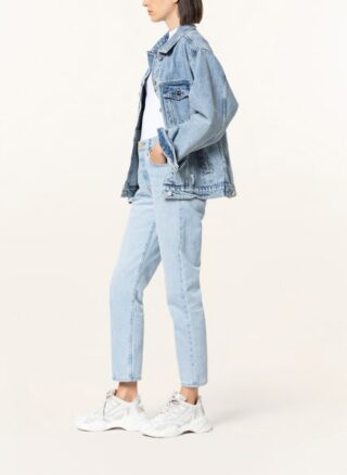 Levis Jeans 501 Crop Straight Leg Jeans Damen, Blau