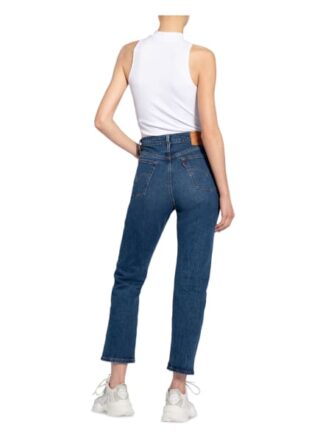 Levis Jeans 501 Original Straight Leg Jeans Damen, Blau