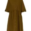 Li.Lu Emma Hemdblusenkleid Damen, Gelb