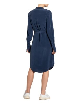 Li.Lu Mae Hemdblusenkleid Damen, Blau