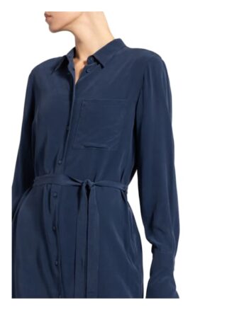 Li.Lu Mae Hemdblusenkleid Damen, Blau