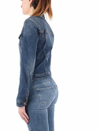 Liu Jo UA1122D4391 Jeansjacke Damen, Blau