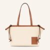 Loewe Cushion Small Shopper Damen, Weiß