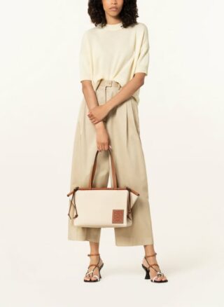 Loewe Cushion Small Shopper Damen, Weiß