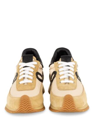Loewe Flow Runner Plateau-Sneaker Damen, Beige