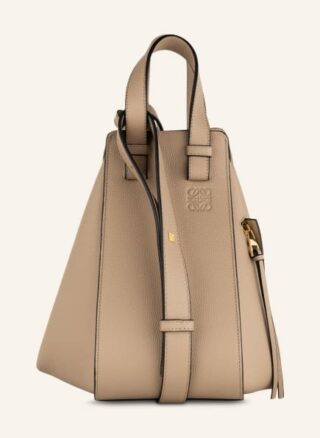 Loewe Hammock Small Schultertasche Damen, Beige