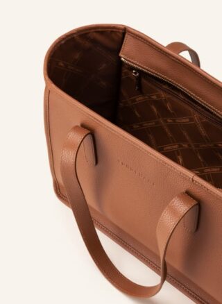 Longchamp Le Foulonné Shopper Damen, Braun