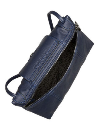 Longchamp Pliage Cuir Umhängetasche Damen, Blau