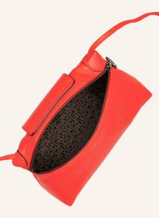 Longchamp Pliage Cuir Umhängetasche Damen, Rot