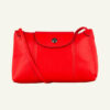 Longchamp Pliage Cuir Umhängetasche Damen, Rot