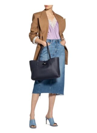 Longchamp Roseau L Shopper Damen, Blau