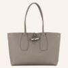 Longchamp Roseau Schultertasche Damen, Grau