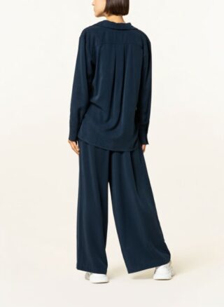 Lovjoi Fasalt Bluse Damen, Blau