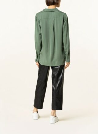 Lovjoi Fasalt Bluse Damen, Grün
