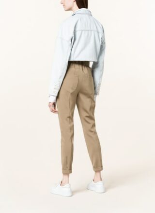 MAC DAYDREAM Move Up 7/8-Jogginghose Damen, Beige