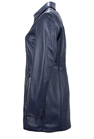 MADDOX Ledermantel Damen, Blau