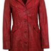 MADDOX Ledermantel Damen, Rot