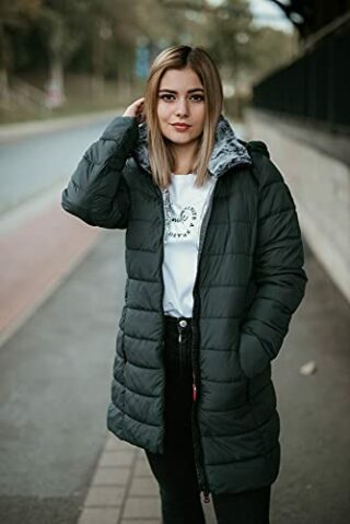 MANISA Steppjacke Damen, Grün