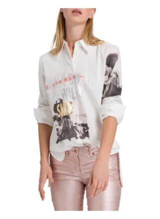 MARC AUREL Hemdbluse Damen, Weiß