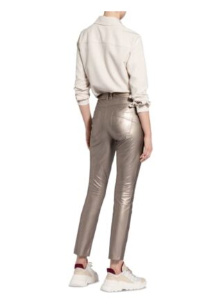 MARC AUREL Lederhose Damen, Beige