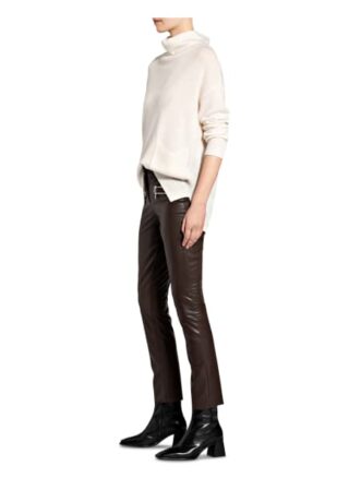 MARC AUREL Lederhose Damen, Braun