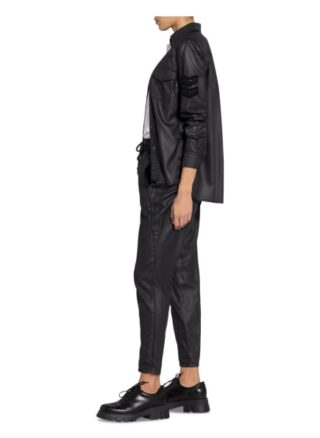 MARC AUREL Lederhose Damen, Schwarz