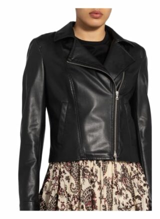 MARC AUREL Lederjacke Damen, Schwarz