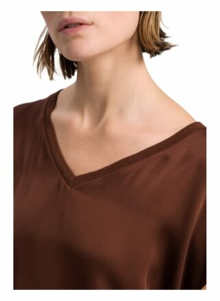 MARC AUREL Satinshirt Damen, Braun