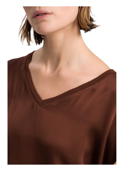 MARC AUREL Satinshirt Damen, Braun MARC AUREL Satinshirt Damen, Braun
