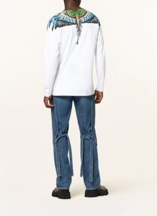 MARCELO BURLON Grizzy Wings Longsleeve Herren, Weiß