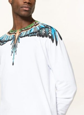 MARCELO BURLON Grizzy Wings Longsleeve Herren, Weiß