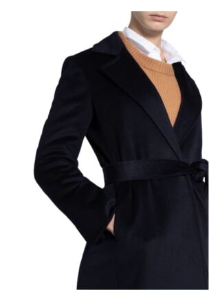 MAX & Co. Longrun Wollmantel Damen, Blau
