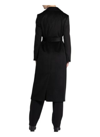 MAX & Co. Longrun Wollmantel Damen, Schwarz