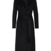 MAX & Co. Longrun Wollmantel Damen, Schwarz