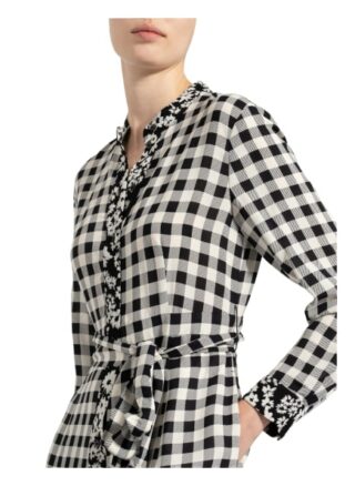MAX & Co. Moto Hemdblusenkleid Damen, Schwarz