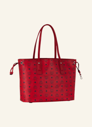 MCM Liz Candy Red Medium Shopper Damen, Rot